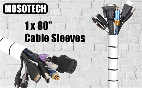 Mosotech Cable Cover M Flexible Electrical Cable Management For