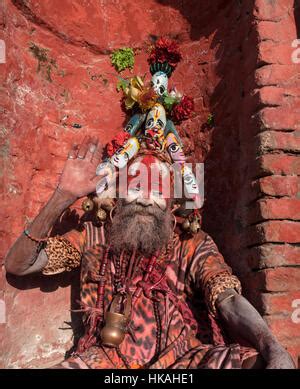 Pashupatinath Nepal Sadhu Hombre Santo En Nepal M S Sagrado Del