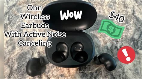 Onn Active Noise Canceling Earbuds With Wireless Charging Case 40