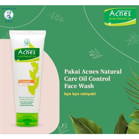 Jual Acnes Natural Care Facewash Oil Control G Shopee Indonesia