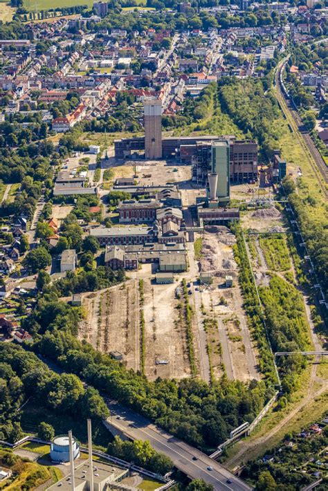 Gelsenkirchen Von Oben Abri Arbeiten Auf Dem Gel Nde Der Industrie