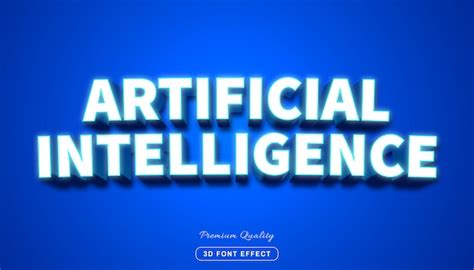 Premium Vector Artificial Intelligence Style Editable Text Effect