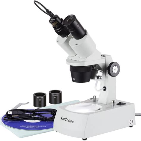 Amscope X X Compact Multi Lens Stereo Microscope With Angled Head