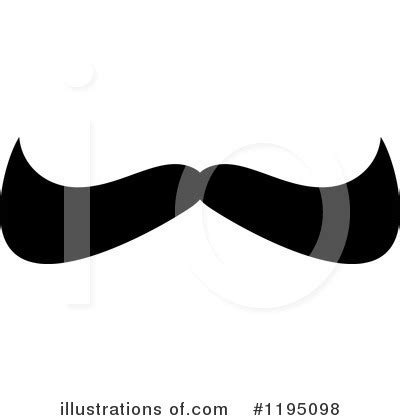 Mustache Clipart #1195072 - Illustration by Vector Tradition SM