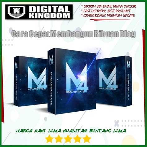 Jual Mega Content V4 Ecourse Rahasia Cepat Membangun Ribuan Blog Ala