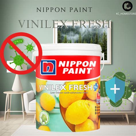 NIPPON PAINT VINILEX FRESH PLUS 1 Liters White Shopee Malaysia