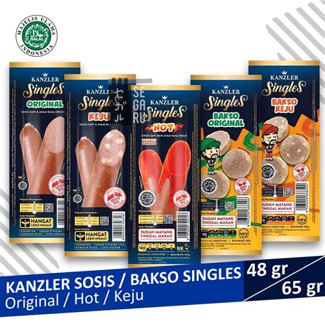 Jual Sosis KANZLER Singles Sosis Bakso Original Keju Hot Per Pack