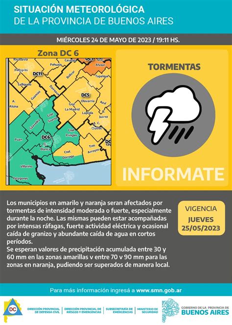 Rige Un Alerta Amarillo Por Tormentas Fuertes Lu24