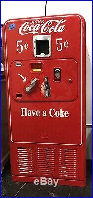 Original S Antique Coke Machine Coca Cola Restored Coin Op Vending