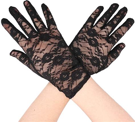 Simplicity Women S Vintage Sheer Floral Lace Wrist Length Gloves