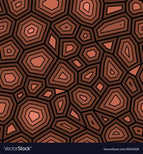 Seamless pattern ornate turtle shell Royalty Free Vector