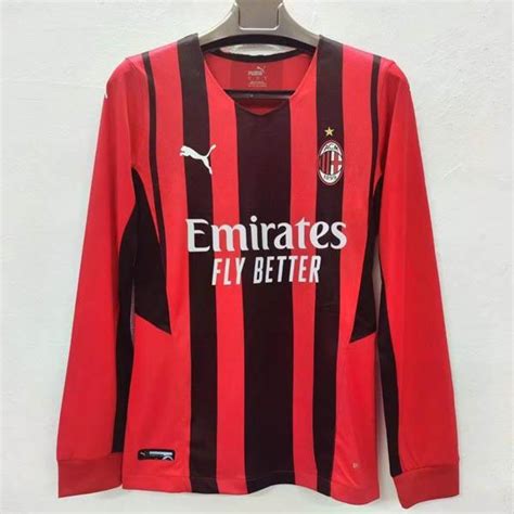 Maglie Calcio A Poco Prezzo Di Maglia Ac Milan Manica Lunga Prima