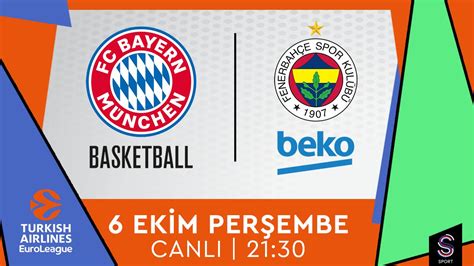 S Sport on Twitter Bayern Münih ile Fenerbahçe Beko nun