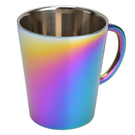 Tmishion Tasse Caf Color E Tasse Caf En Acier Inoxydable Ml