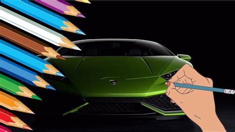 Drawing Lambo How To Draw Lamborghini Huracan Step By Step Easy