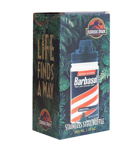 Jurassic Park Barbasol Hot And Cold Metallic Bottle