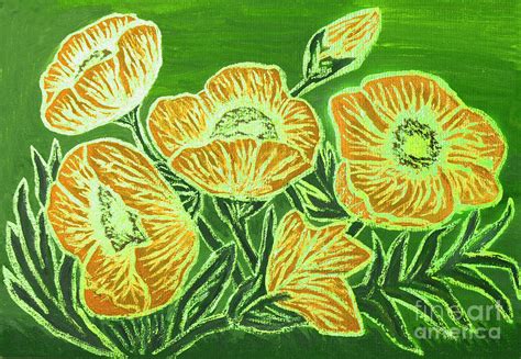 Orange poppies, painting Painting by Irina Afonskaya | Fine Art America