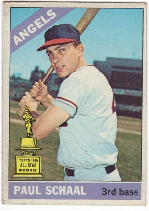 1966 Topps 376 PAUL SCHAAL CALIFORNIA ANGELS VG EX To VG EX EBay