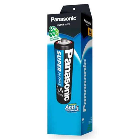 Pilas Panasonic Aa Super Hyper De Carbon Zinc R Unidades Fullpila