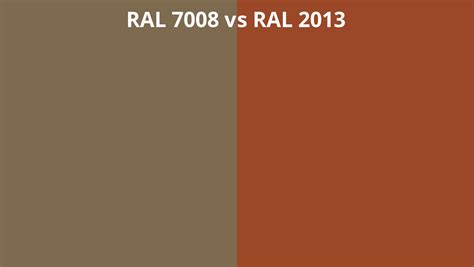 Ral 7008 Vs 2013 Ral Colour Chart Uk