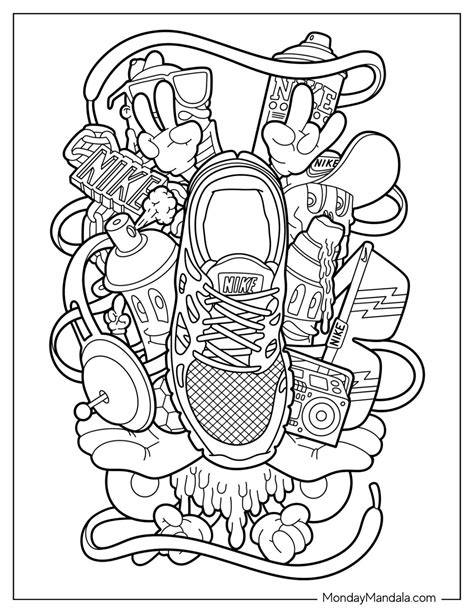 Nike Coloring Pages Free Pdf Printables Artofit