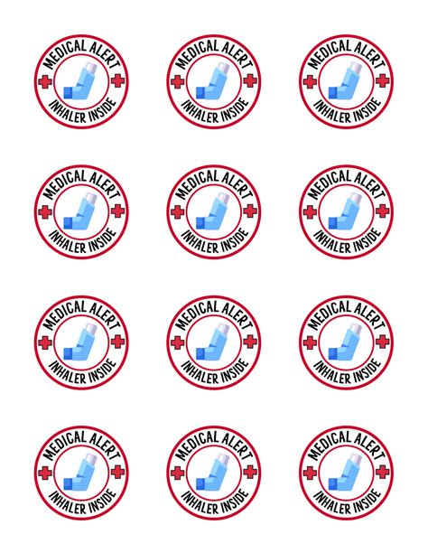 FREE PRINTABLE Epi Pen Inhaler Inside Stickers Kindred Willow