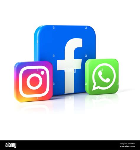 Logos Der Social Media Unternehmen Facebook Instagram Und Whatsapp