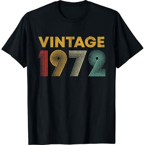 Vintage 1972 51st Birthday T Men Women 51 Years Old T Shirt