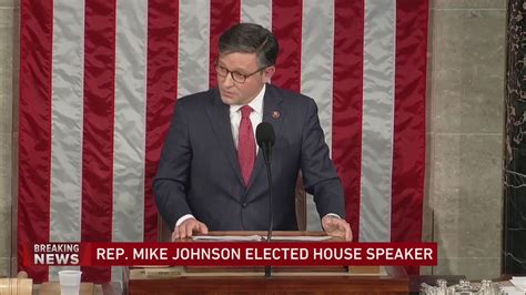 Mike Johnson A Staunch Conservative From Louisiana Is Elected House Speaker With Broad Gop