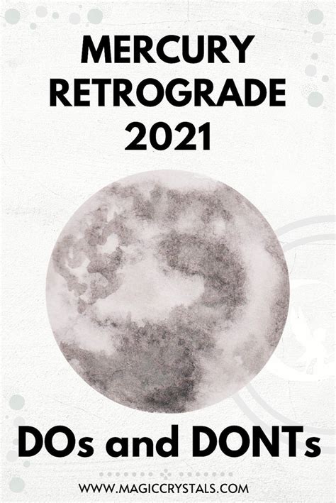 Mercury Retrograde 2021 - Whats a Mercury Retrograde? - Magic Crystals