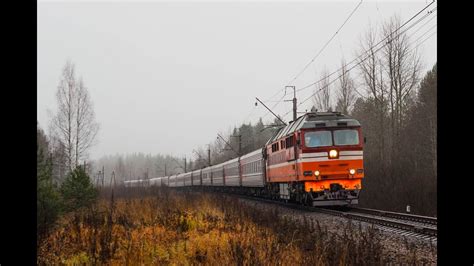 Пассажирские поезда на Витебском направлении Октябрьской ЖД - YouTube