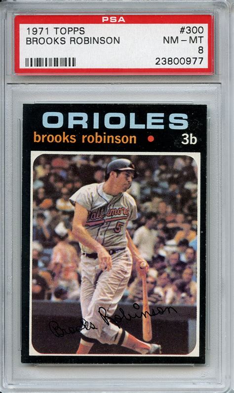 Lot Detail 1971 Topps 300 Brooks Robinson PSA NM MT 8