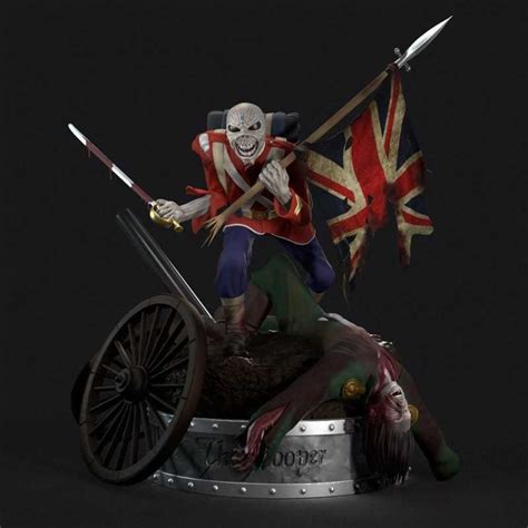 Iron Maiden Eddie The Trooper Stl 3d Print Files