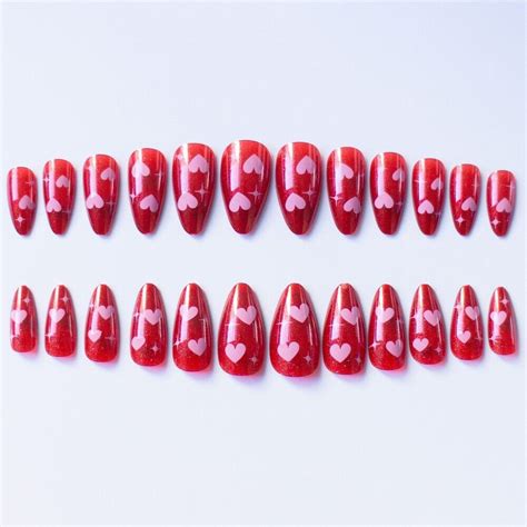 Wearable Manicure Almond False Nail Full Cover Nail Tips Girl Ebay