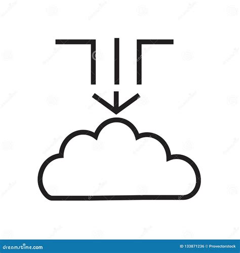 Data Migration Cloud Backup Icon Stock Vector Illustration Of