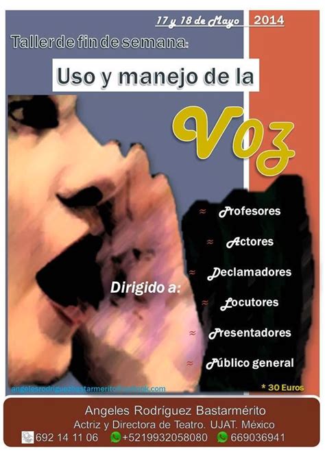 El Blog De Puntocoma Taller De Fin De Semana Uso Y Manejo De La Voz