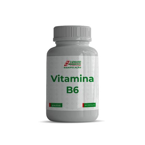 Vitamina B Mg Piridoxina Hcl Ajuda Na Preven O De Anemia No