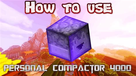 How To Use Hypixel Skyblock Personal Compactor 4000 Youtube