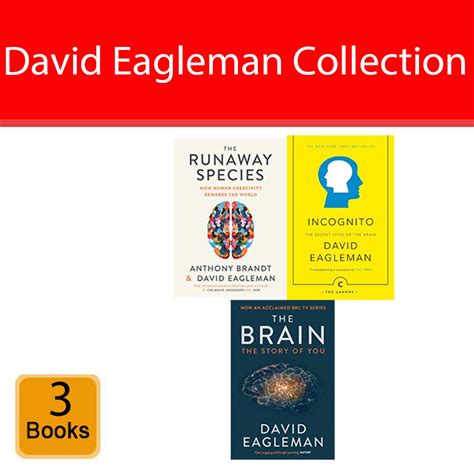 David Eagleman Collection 3 Books Set Brain Incognito Runaway Species