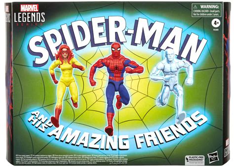 Hasbro Marvel Legends Series Spider Man And His Amazing Friends Action