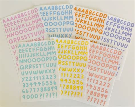 Alphabet Sticker Sheet Alphabet Stickers Polco Alphabet Stickers ...