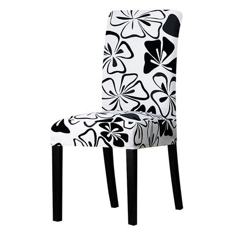 Black and white Chair Cover Seat Chair Covers universal Restaurant Hotel Party Banquet ...