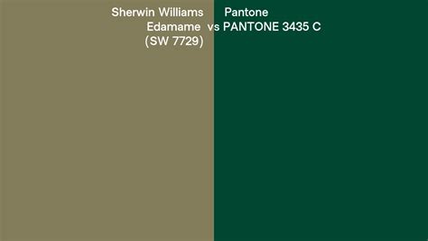 Pantone 355 C Vs Sherwin Williams Edamame Sw 7729 Side By Side