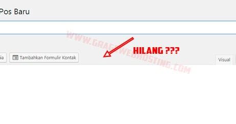 Cara Memperbaiki Hilangnya Buttons Di Wordpress Visual Editor All