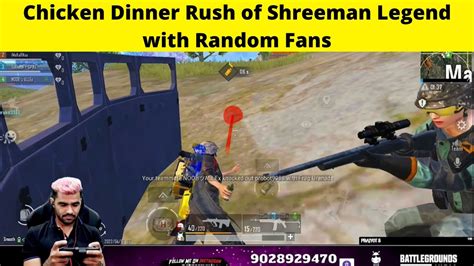 Shreeman Legend Full Rush Gameplay With Fans Bgmi Mobile Bandhilki