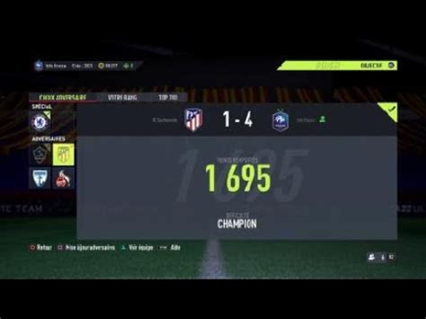 FIFA 22 Match Clache D Equipe Chanpion YouTube