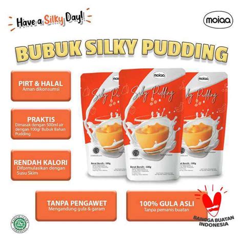 Promo Moiaa Rasa Vanilla Blue Silky Pudding 100 G Diskon 12 Di