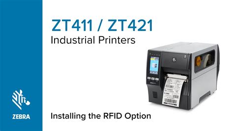 How To Install The Rfid Option On The Zt411 And Zt421 Printers Zebra