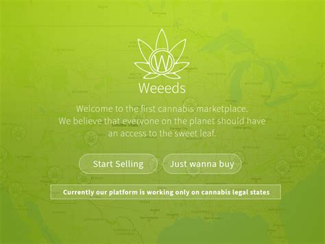 Weeeds Welcom Screen By Gil Finkelstein On Dribbble