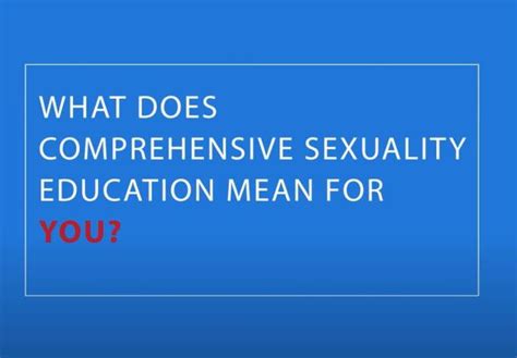 Comprehensive Sexuality Education Campaign Unesco